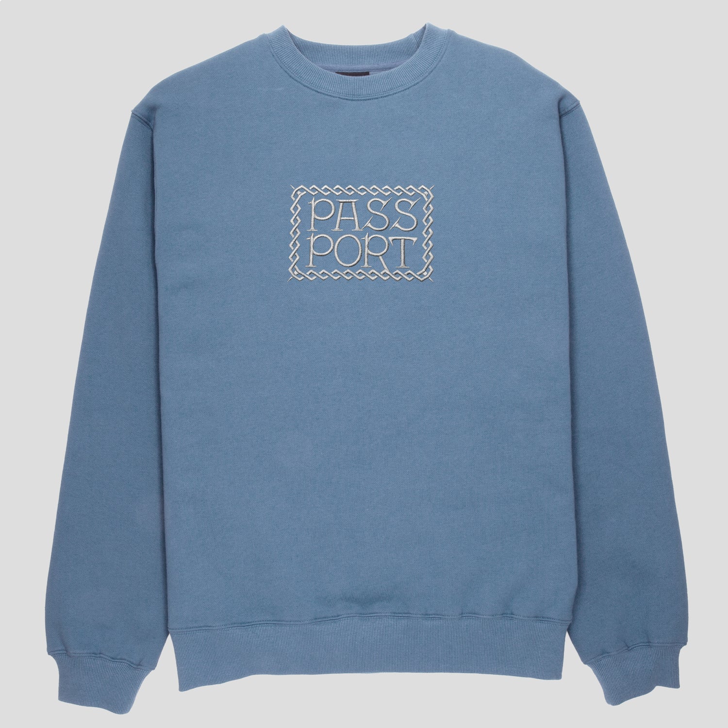 Invasive Embroidered Sweater (Washed Out Blue)