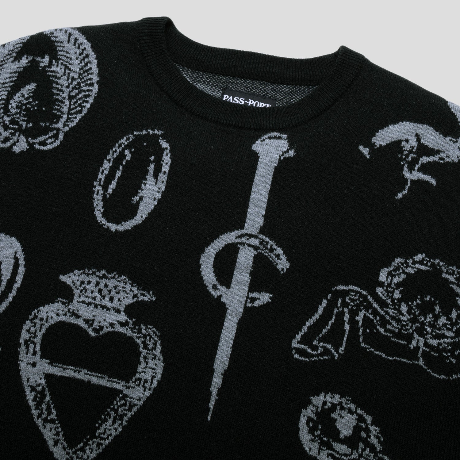 Trinkets Knit Sweater (Black)