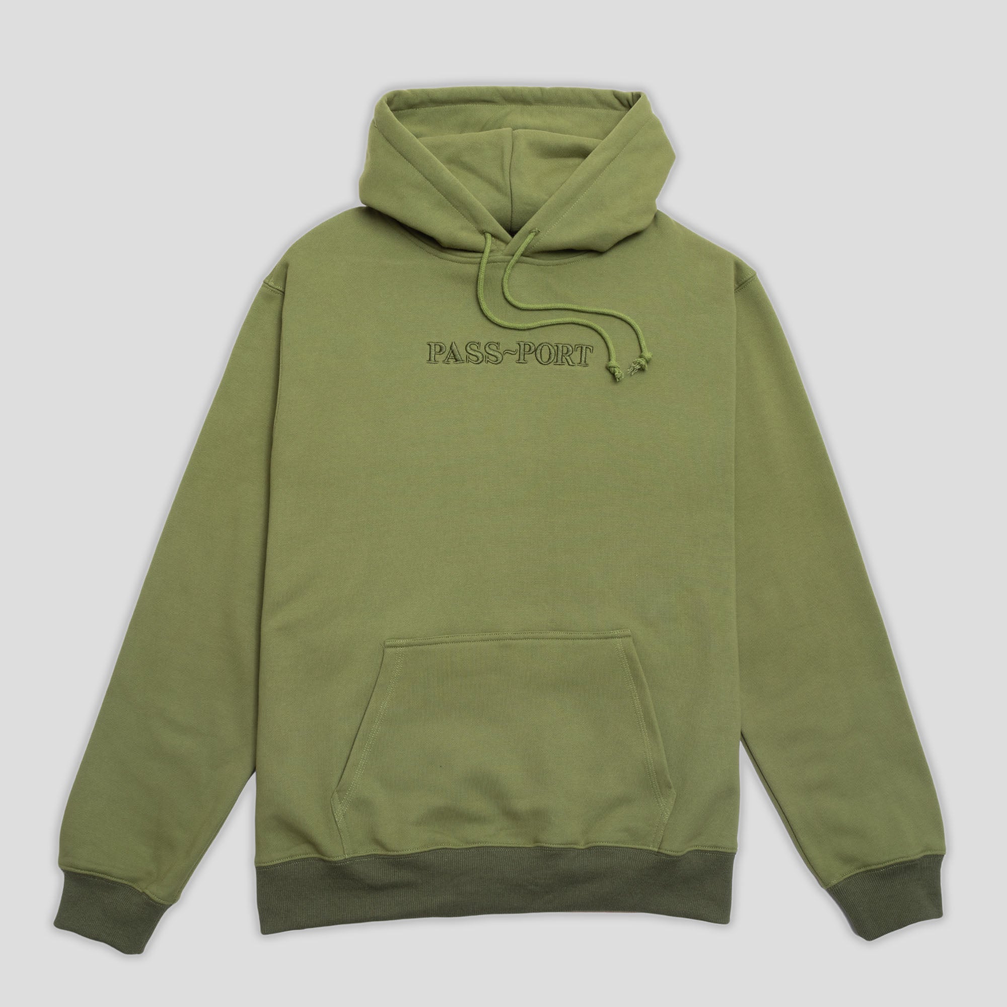 Official Contrast Organic Hoodie (Olive)