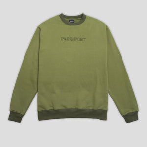 Official Contrast Organic Sweater (Olive)