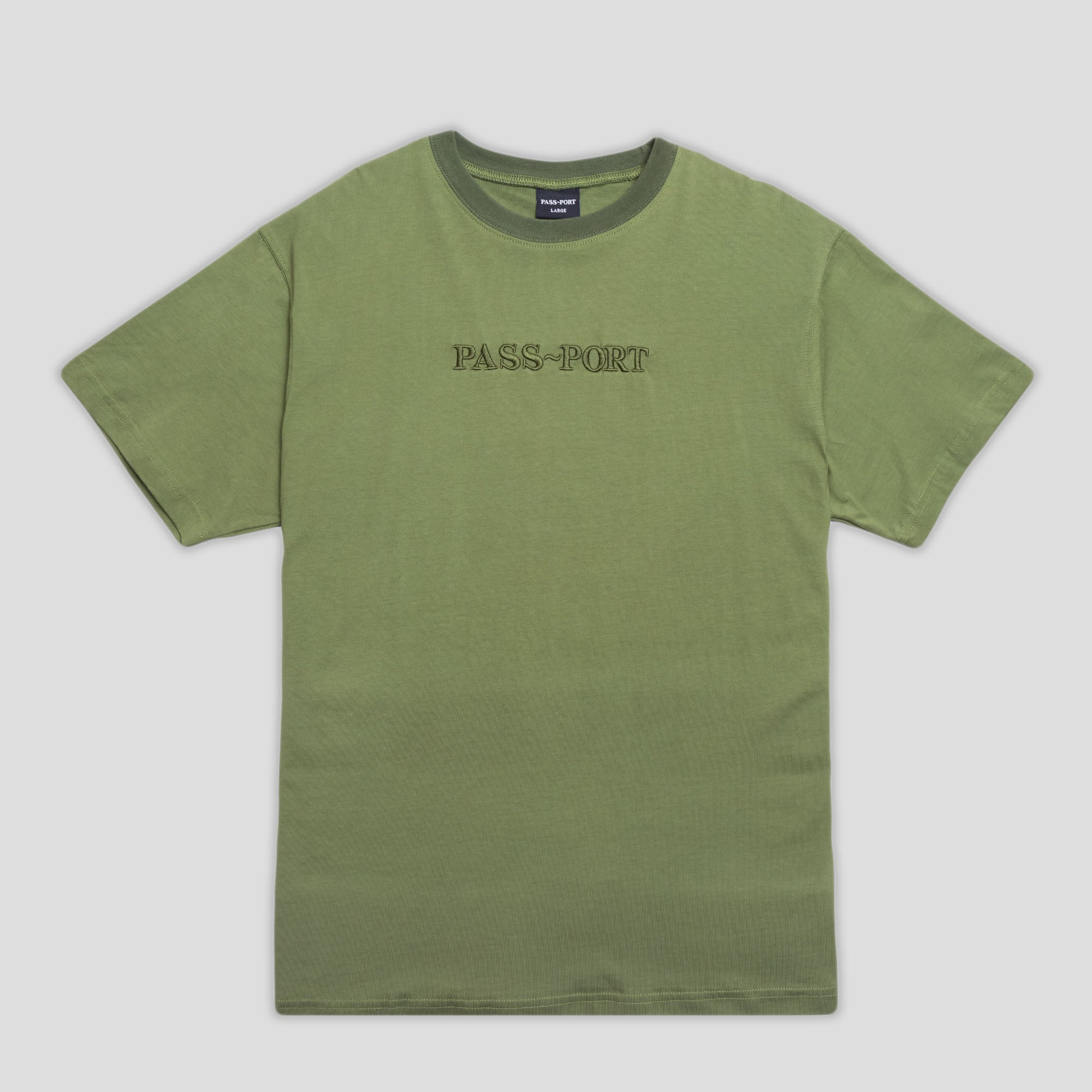 Official Contrast Organic Tee (Olive)