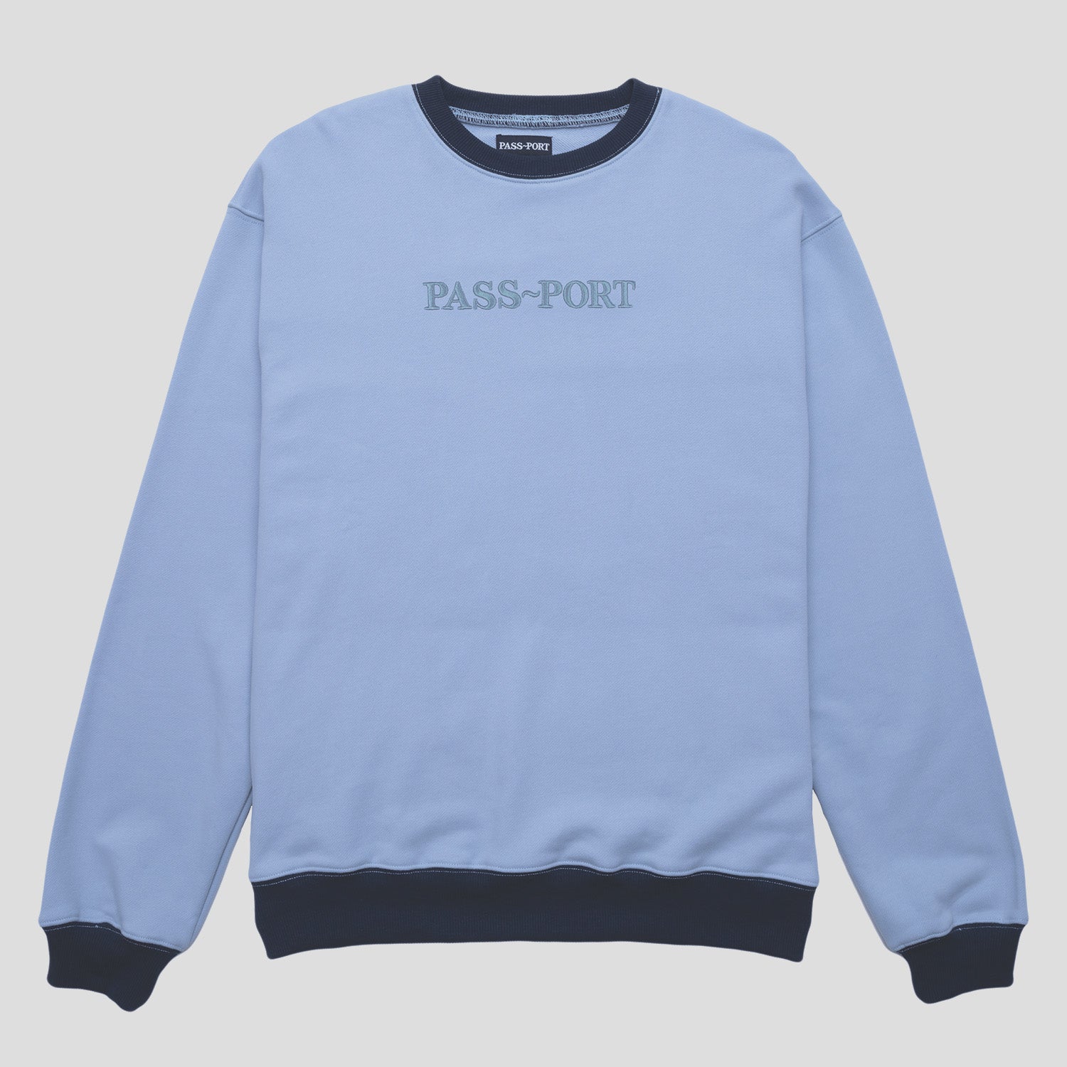 Organic Tonal Sweater (Baby Blue)
