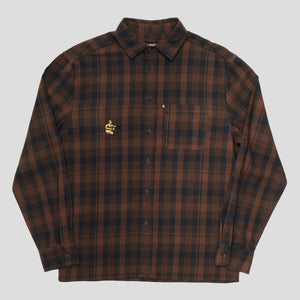 Potters Mark Workers Flannel (Brown)