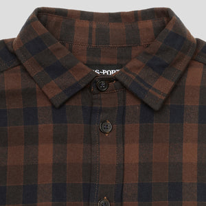 Potters Mark Workers Flannel (Brown)